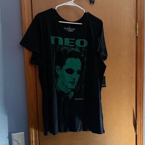 Torrid Black Graphic Tee with Green Design